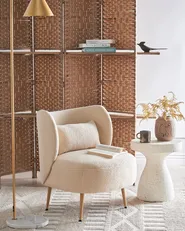 Poltrona OTSBY II con cuscino Bouclé Beige_942038