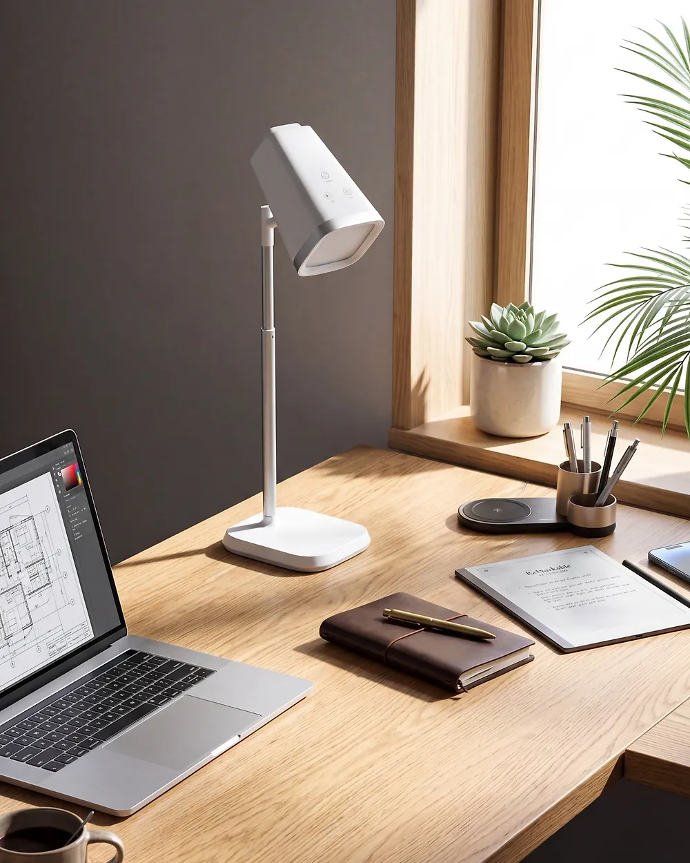 Wireless LED Table Lamp MUSCA with Dimmer White_1186099