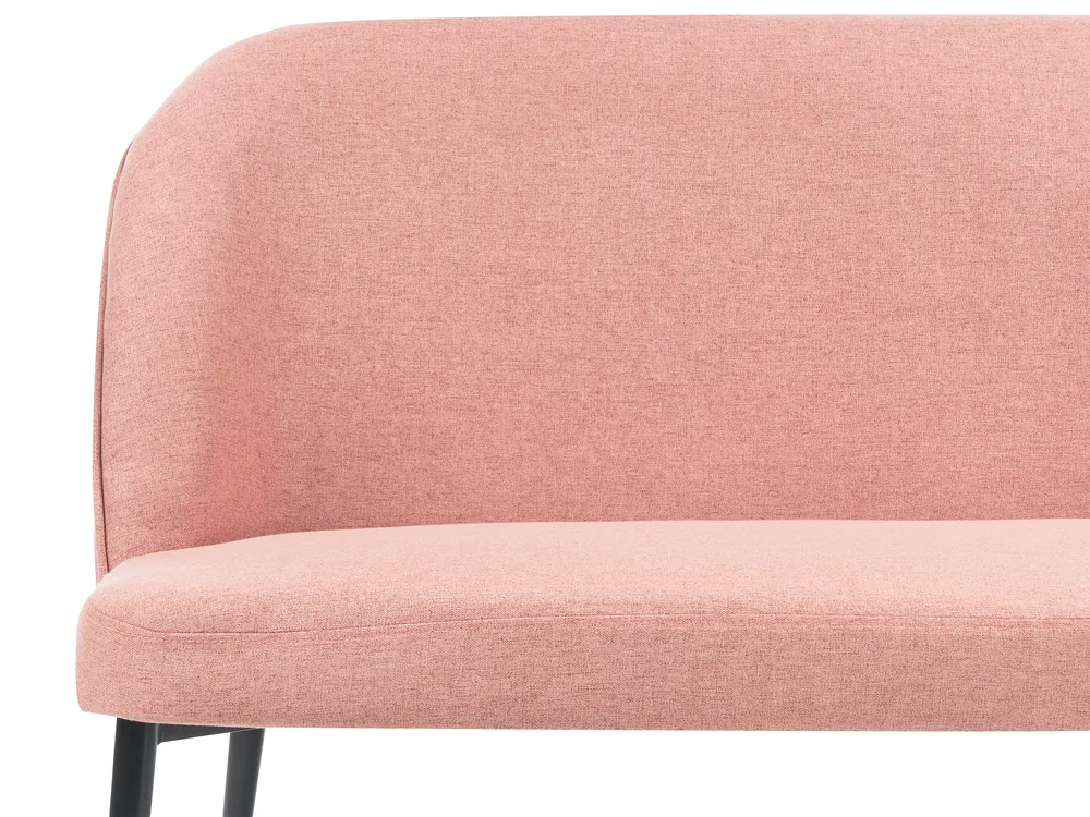 Dining Bench 2 Seater OSBY Fabric Pink_929161