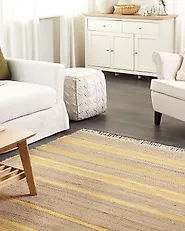 Rug TALPUR Yellow 160 x 230 cm Jute_1185642