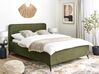 Boucle EU King Size Bed Green VALOGNES_930547