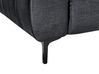 3 Seater Velvet Sofa Black VEGAMO_925281