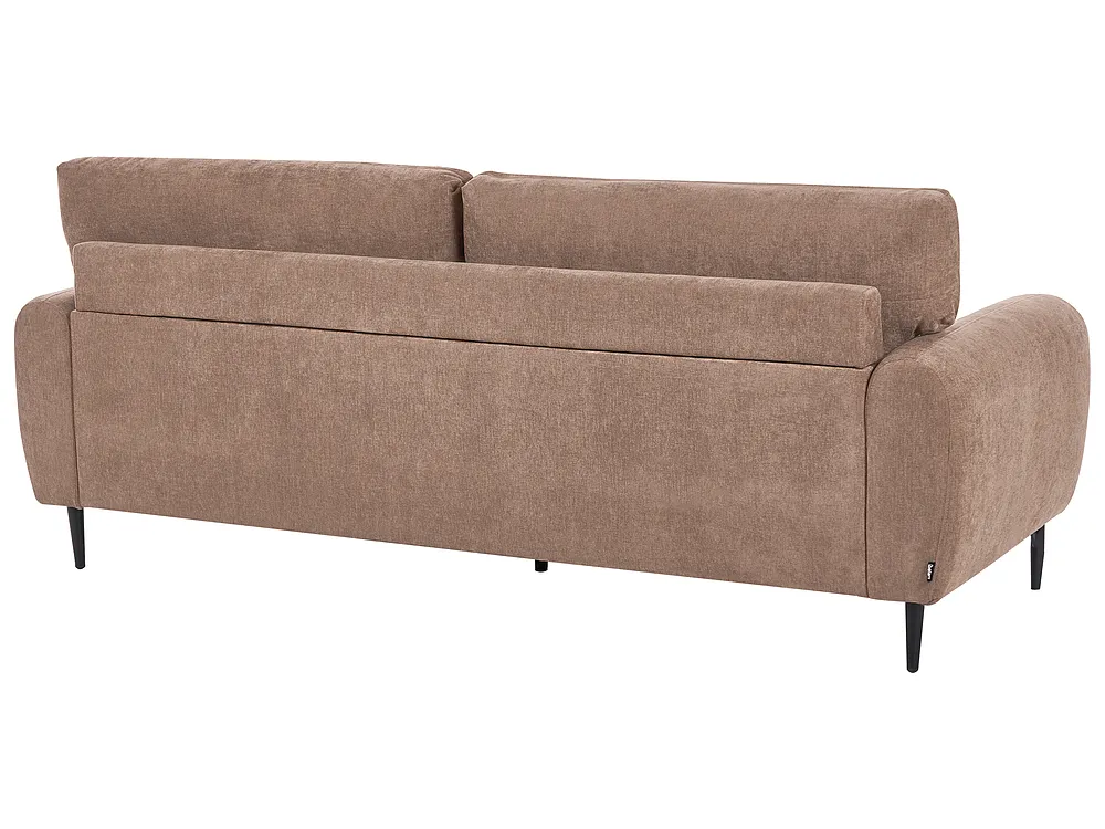 Sofa 3-Sitzer SKARO Chenillegewebe Braun_1156653
