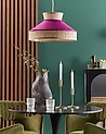 Pendant Lamp BATALI Rattan Fuchsia Pink