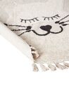 Okrúhly detský bavlnený koberec ⌀ 120 cm béžový ETSERI_906785