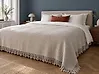 Bedspread YERBENT Cotton 220 x 240 cm Light Grey