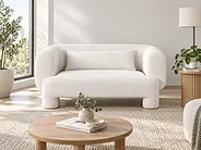 Sofa 2 Seater HOGBO Fabric White_1175250