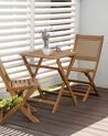 Lot de 2 chaises de jardin en bois d'acacia certifié clair PARAGGI_928450