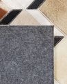 Kožený koberec 160 x 230 cm hnedá/béžová SERINOVA_780620