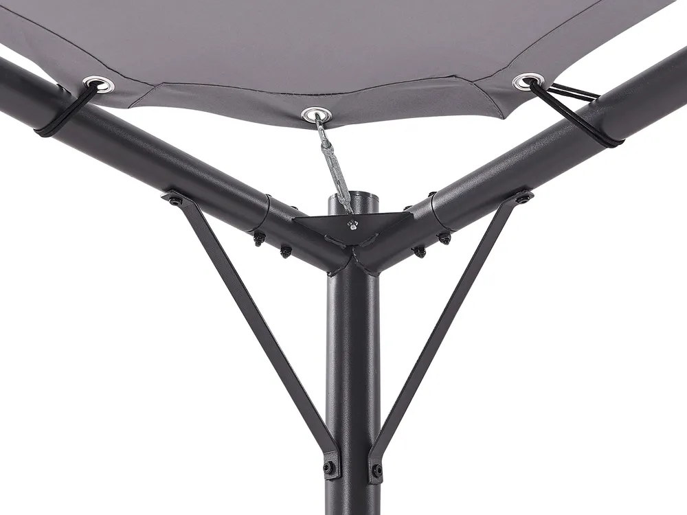 Gazebo AVENTINE 300 cm 300 cm Metallo Grigio_866400