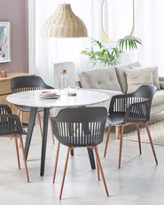 Set di 2 sedie da pranzo BERECA Nero_783803
