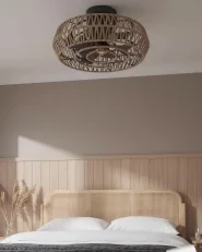 Plafondventilator met verlichting APOPKA met afstandsbediening Natuurlijk_1176398