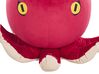 Pouf animaletto in velluto rosso OCTOPUS_783578