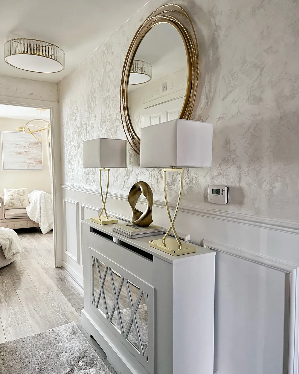 Table Lamp YASUNI Metal White/ Gold_897074