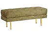 Upholstered Bench ROSEVILLE Velvet Olive Green
