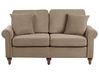 Sofa 2 Seater GINNERUP Fabric Brown