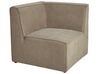 3-istuttava sohva vakosametti ruskeanharmaa LEMVIG_875308