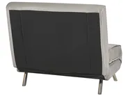 Single Sofa Bed FARRIS Velvet Light Grey_875682
