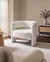 Armchair MAGGEBY Fabric Off-White