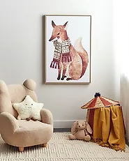 Obraz na płótnie MUCCIA 63 x 99 cm Motyw zwierzęcy Brązowy_1184714
