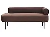 Right-Hand Chaise Longue MIRMANDE Velvet Dark Brown
