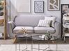 Velvet 2-Seater Sofa Cover Grey BERNES_792882