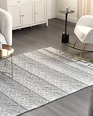 Rug TONYA Grey 160 x 230 cm Wool_1184688
