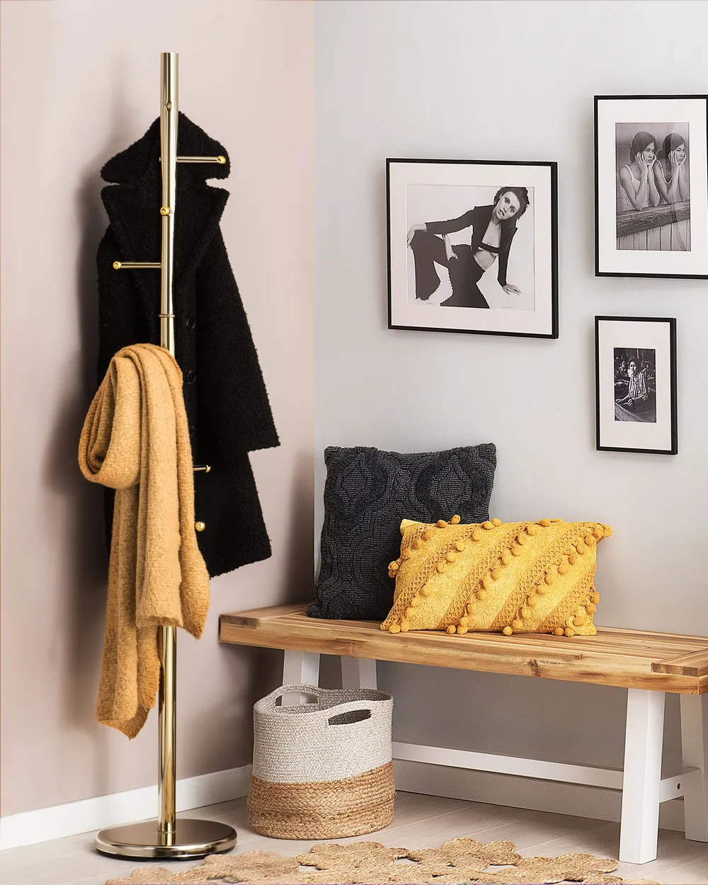 Coat Stand CLOVIS Gold