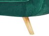 Velvet 2-Seater Sofa Cover Green BERNES_792897