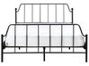 Metal EU Double Size Bed Black MAURESSAC_902726