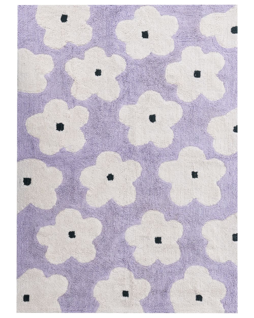 Tappeto per bambini MOKHVA Viola chiaro 140 x 200 cm Cotone