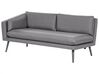 Right Hand 3 Seater Garden Sofa Grey LORETELLO_872338