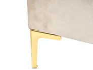 Bed Velvet SAUVIAN 140 x 200 cm (EU Double) Beige_1014407