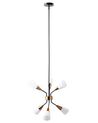 Lampe suspension blanche et dorée 6 ampoules AROYO VI_727640