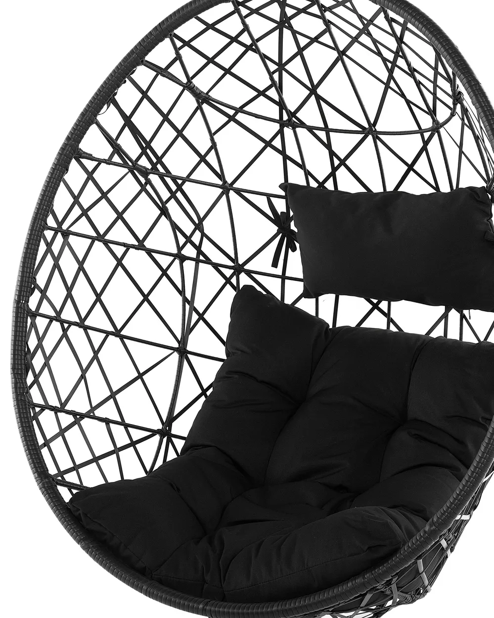 Hanging Chair ALATRI PE Rattan Black_791439