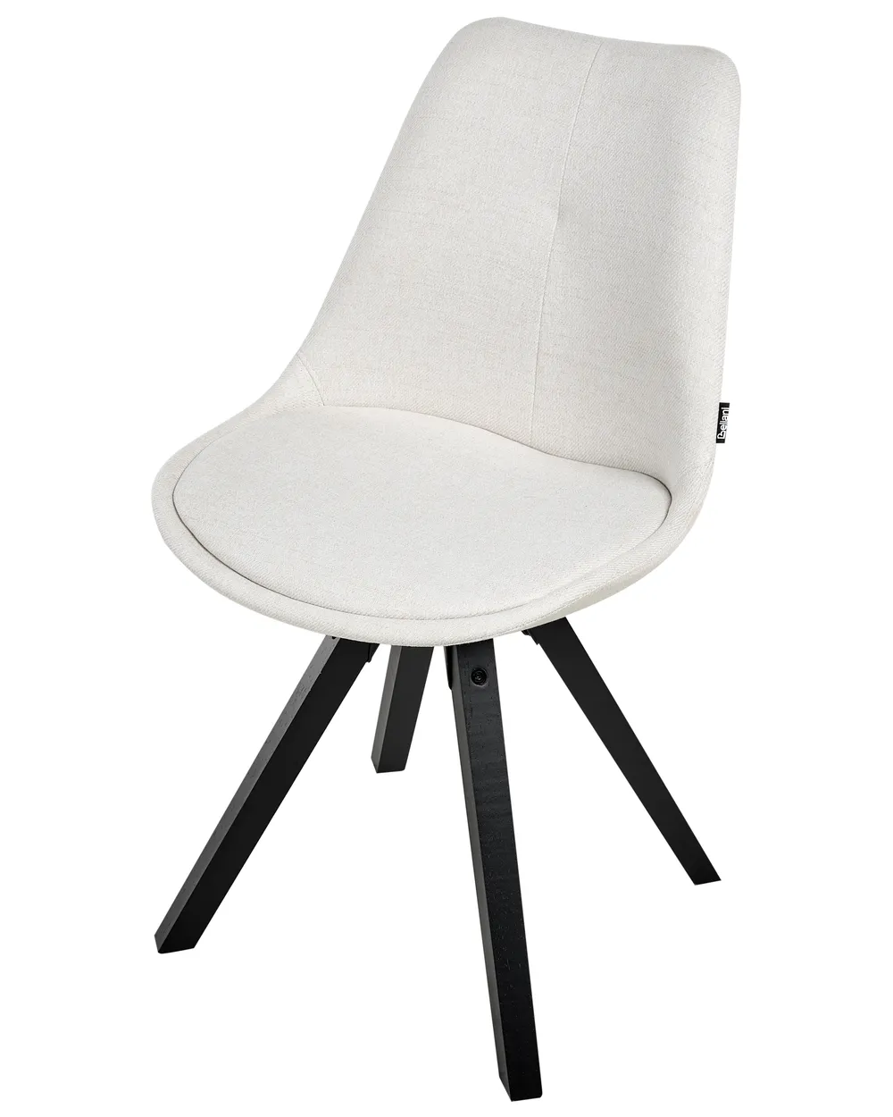 Set of 2 Dining Chairs HEDLEY Fabric Light Beige_999070