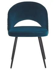 Set di 2 sedie da pranzo VIVIAN Velluto Blu oltremare_774135
