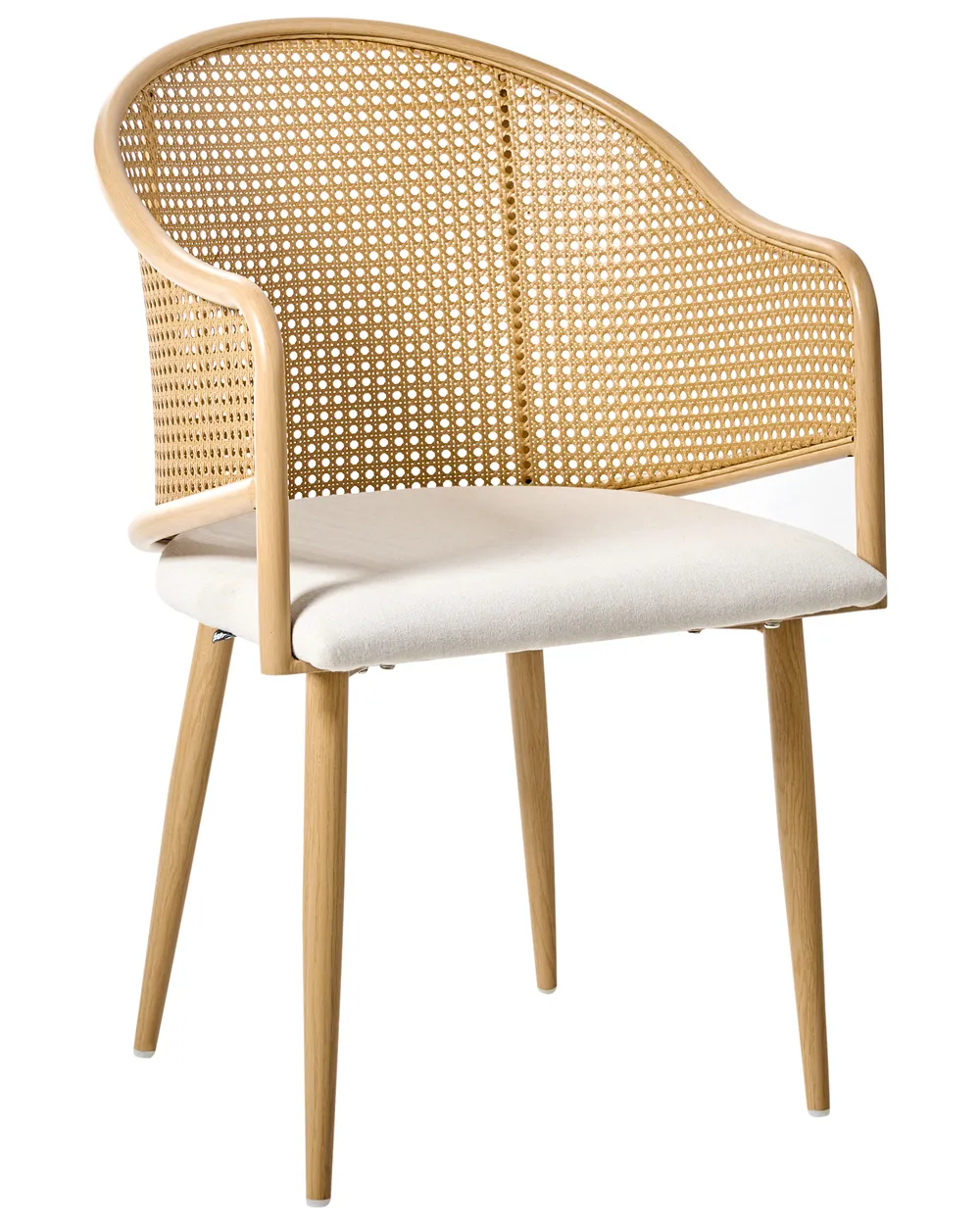 Set of 2 Dining Chairs WEIMAR Metal Light Brown_992841