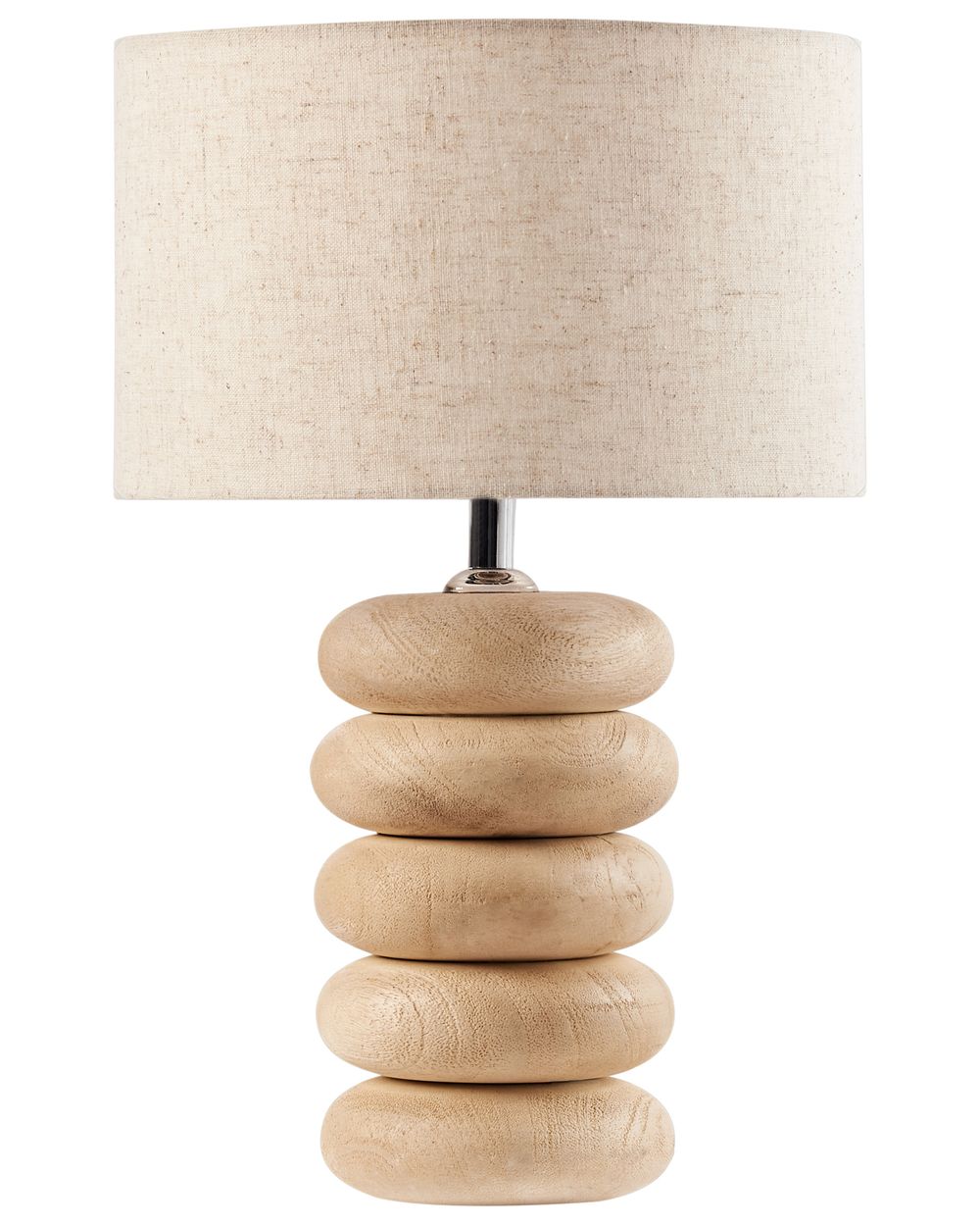 Lampe à poser BETWA Bois de manguier Marron clair
