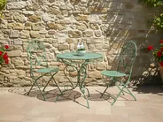 Bistro Set ALBINIA Metal Green_1021535