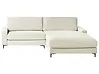 Corner Sofa MALOY Chenille Off-White Left Hand