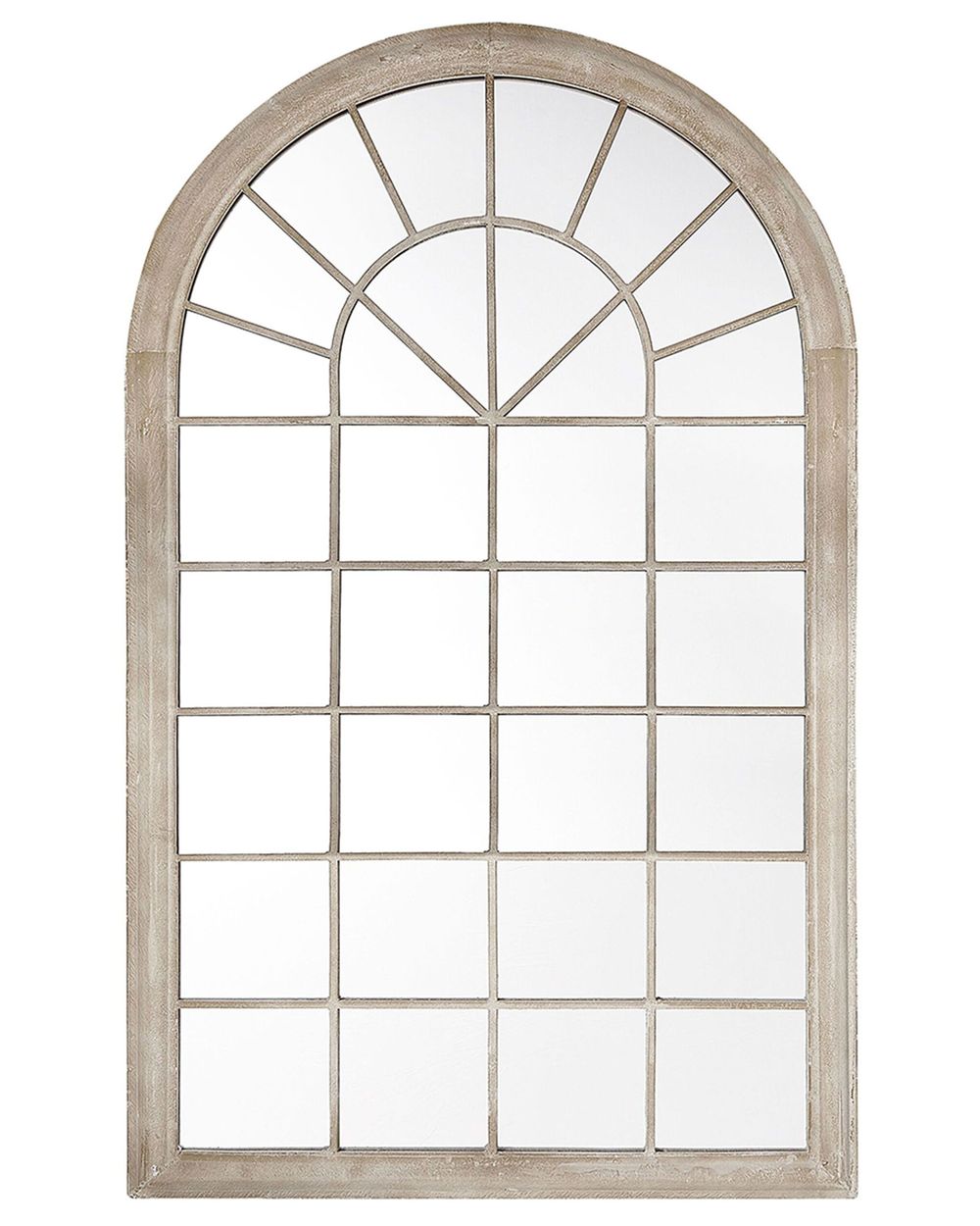 Zrcadlo TREVOL 77 cm 130 cm Kov Béžová