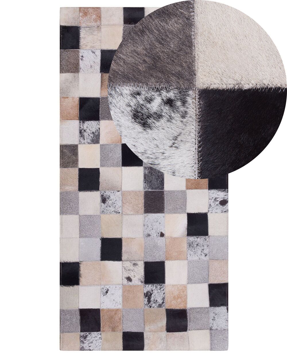 Rug RIZE Multicolour 80 x 150 cm Leather