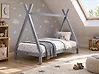 Cama infantil Tipi Madera de pino DEVAY 90 x 200 cm Gris