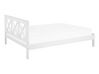 Wooden EU Super King Size Bed White TANNAY_734441