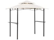 Gazebo NARO 240 cm 148 cm Metal Beige_851663
