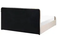 Ottoman Bed LUNAN Velvet Beige 160 x 200 cm (EU King Size)_1051394