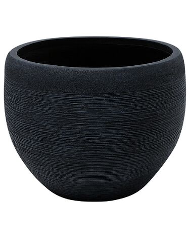 Cache-pot en pierre noire 50x50x39 cm ZAKROS