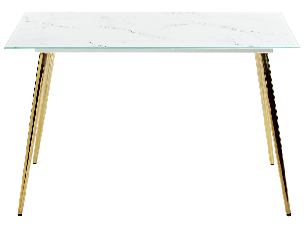 Marble top dining table with gold legs discount