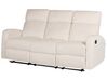 Velvet Manual Recliner Living Room Set White VERDAL_904813